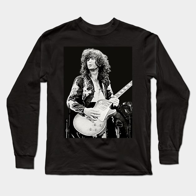 Guitarist Hard Rock Heavy Metal Guitarist Rock Music Legends Long Sleeve T-Shirt by ZiggyPrint